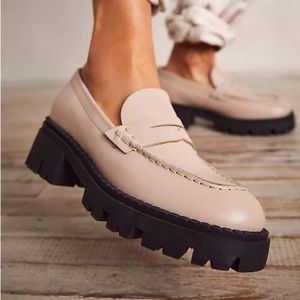 Free People Lyra Loafer in Sand